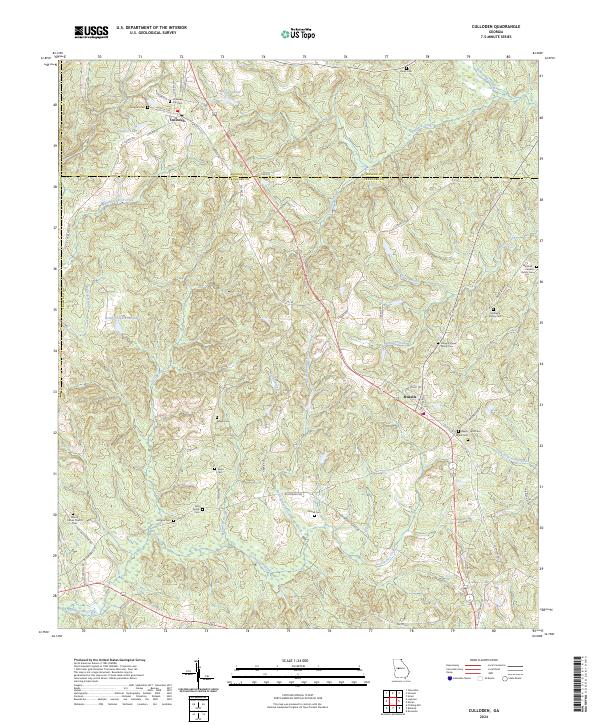 Culloden topographic map thumbnail