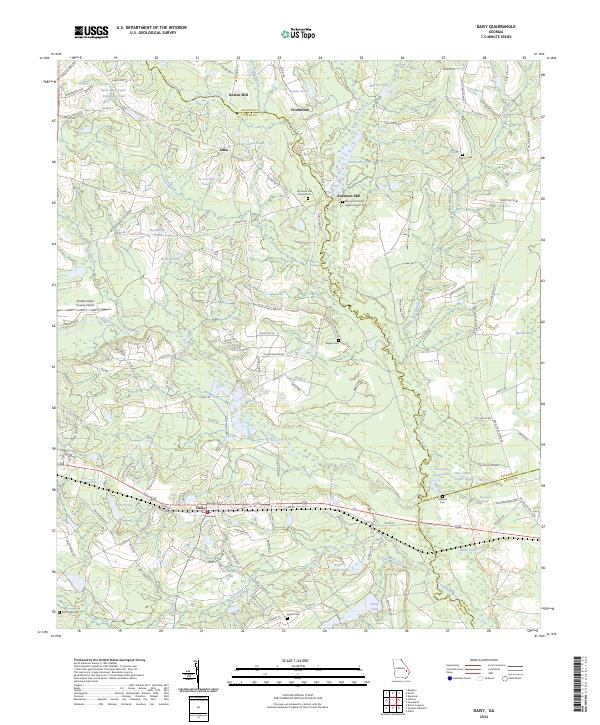 Daisy topographic map thumbnail
