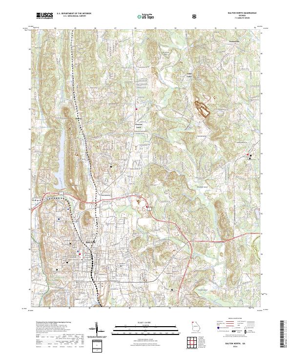 Dalton North topographic map thumbnail