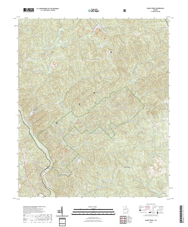 Dames Ferry topographic map thumbnail