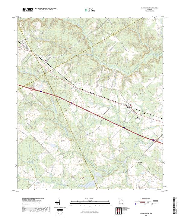 Danville East topographic map thumbnail