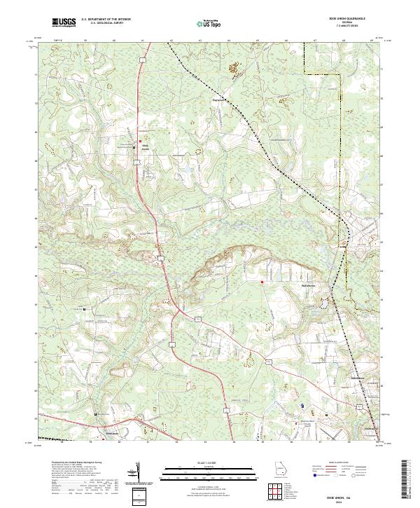 Dixie Union topographic map thumbnail
