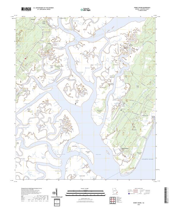 Doboy Sound topographic map thumbnail