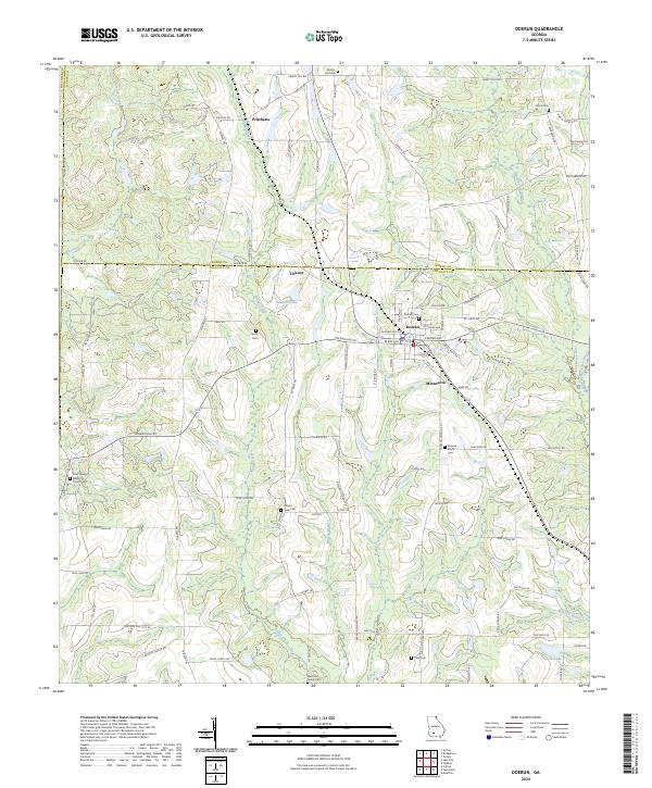 Doerun topographic map thumbnail