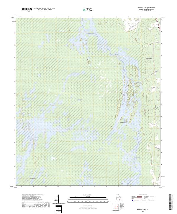 Double Lakes topographic map thumbnail