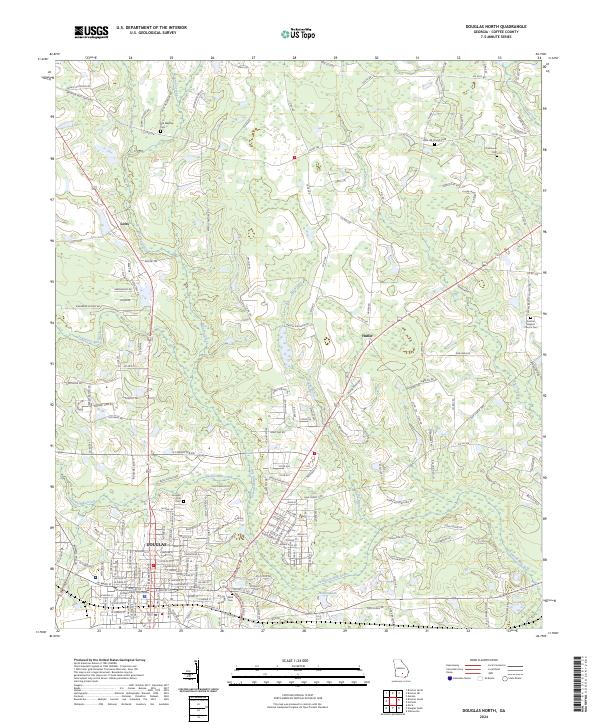 Douglas North topographic map thumbnail