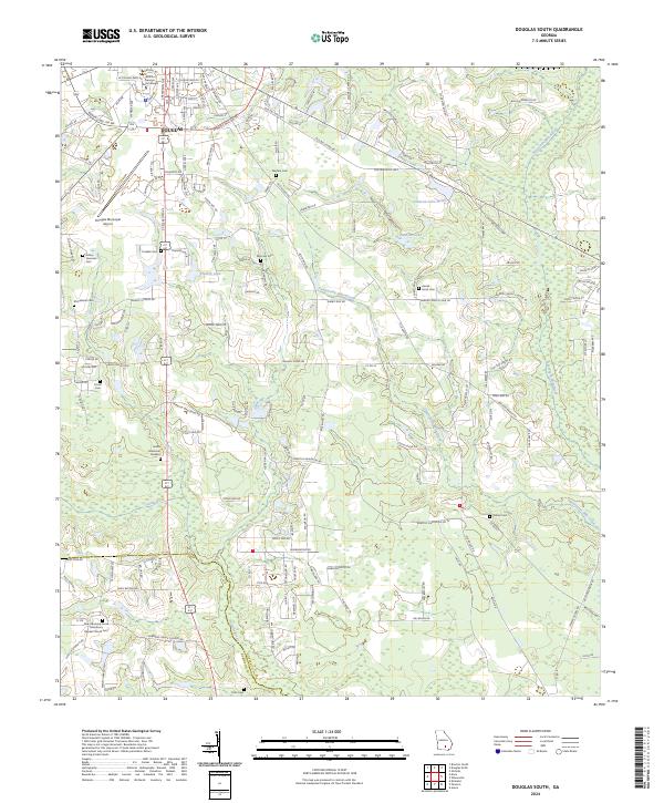 Douglas South topographic map thumbnail