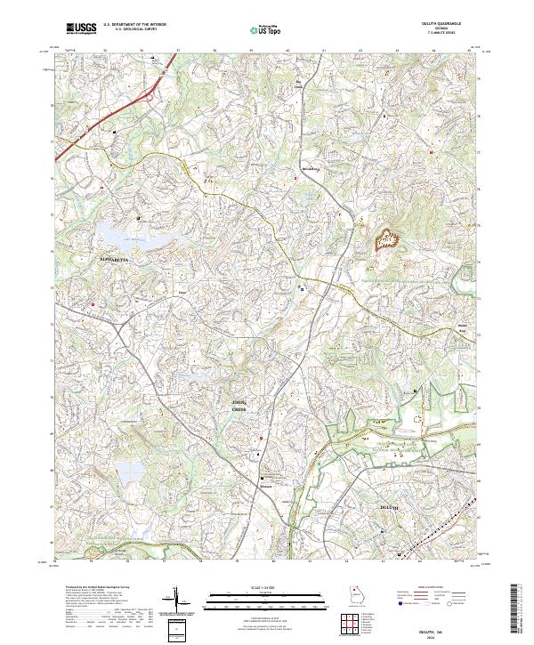 Duluth topographic map thumbnail