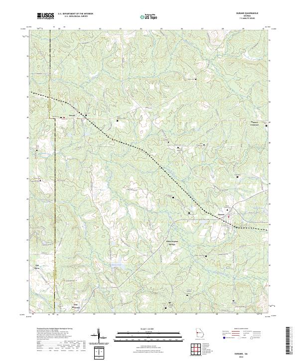 Durand topographic map thumbnail