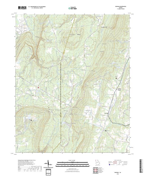 Durham topographic map thumbnail