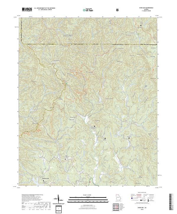 Dyer Gap topographic map thumbnail