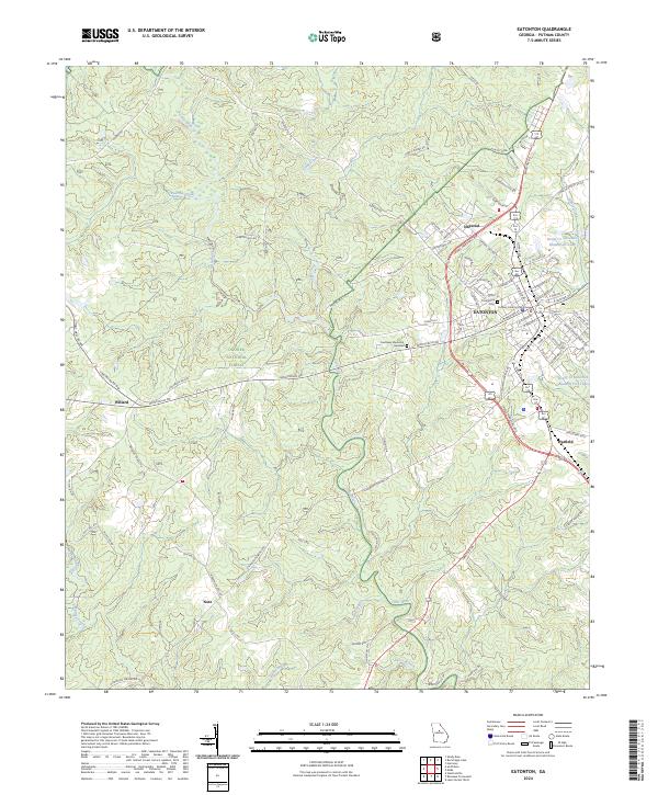 Eatonton topographic map thumbnail