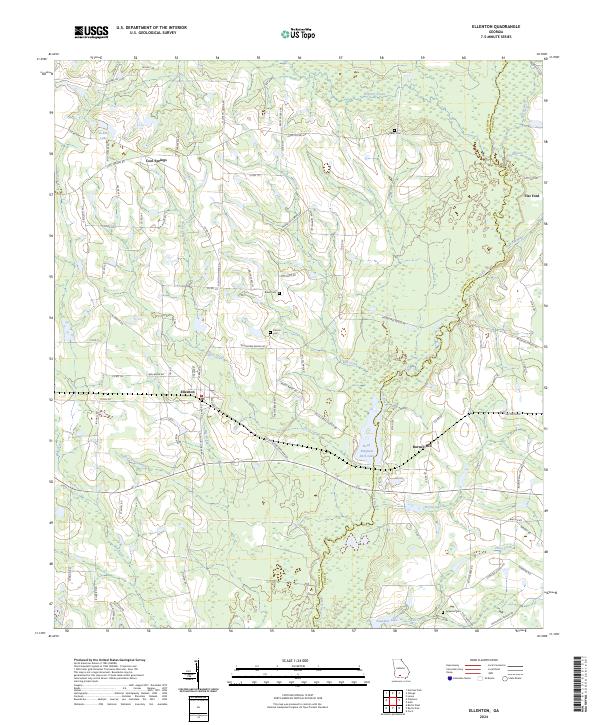 Ellenton topographic map thumbnail