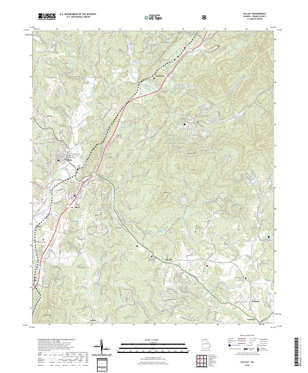 Ellijay topographic map thumbnail