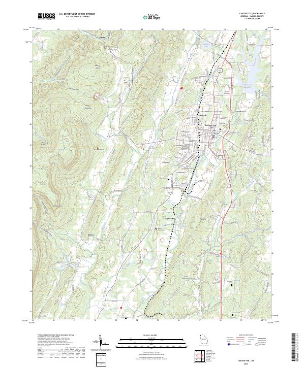 LaFayette 2024 topographic map thumbnail
