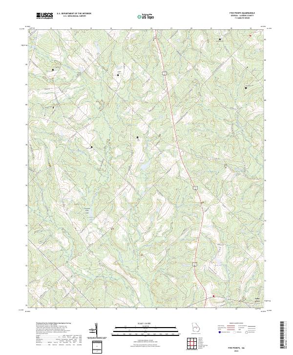 Five Points topographic map thumbnail