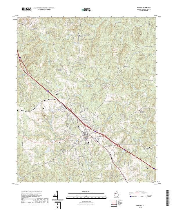 Forsyth topographic map thumbnail