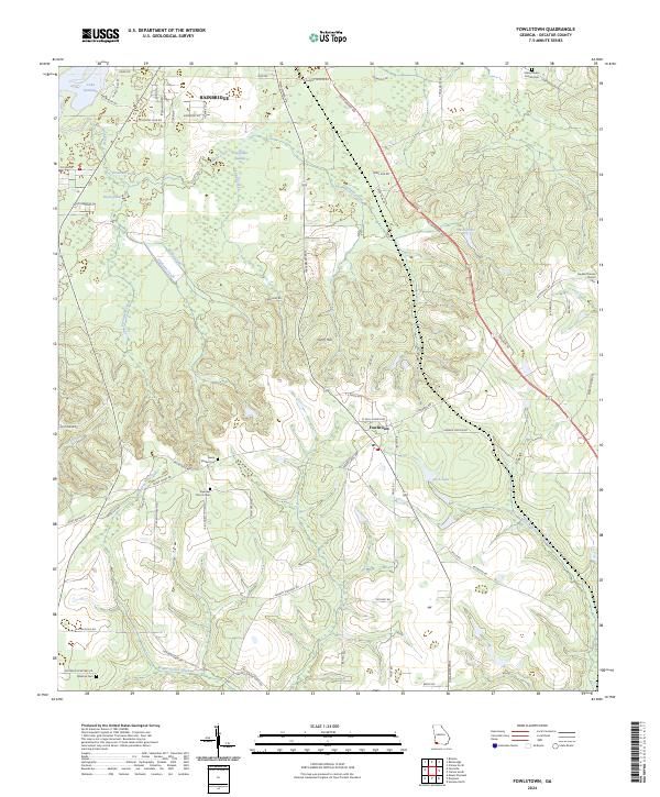 Fowlstown 2024 topographic map thumbnail