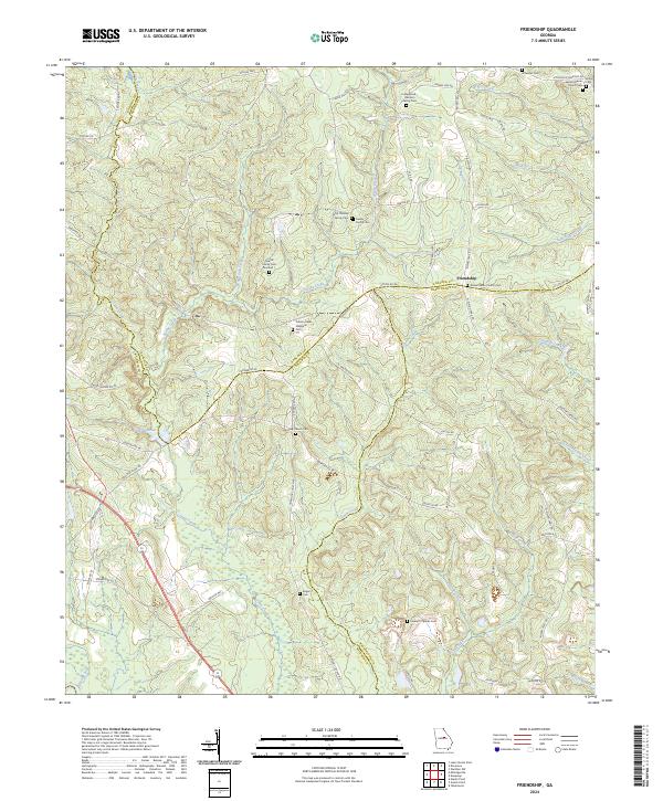 Friendship topographic map thumbnail