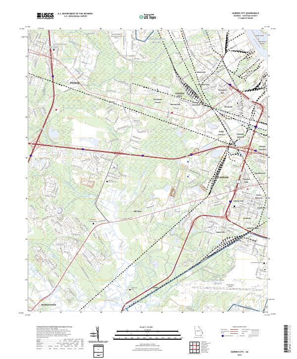 Garden City topographic map thumbnail