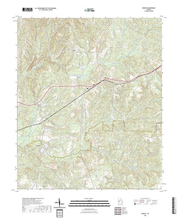 Geneva topographic map thumbnail