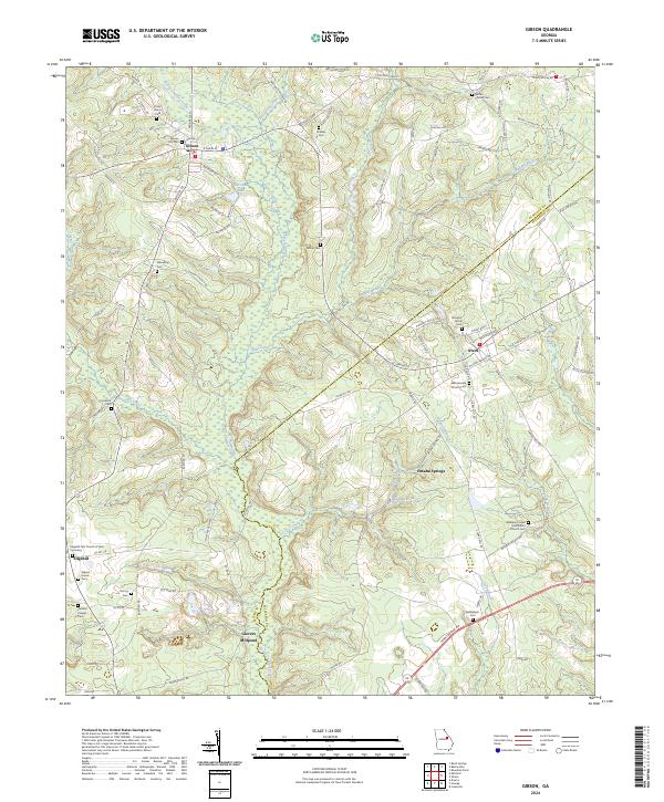 Gibson topographic map thumbnail