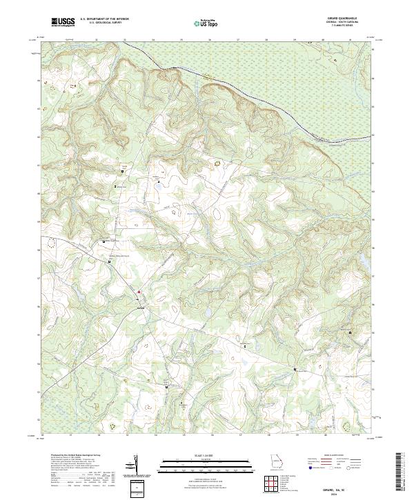 Girard topographic map thumbnail
