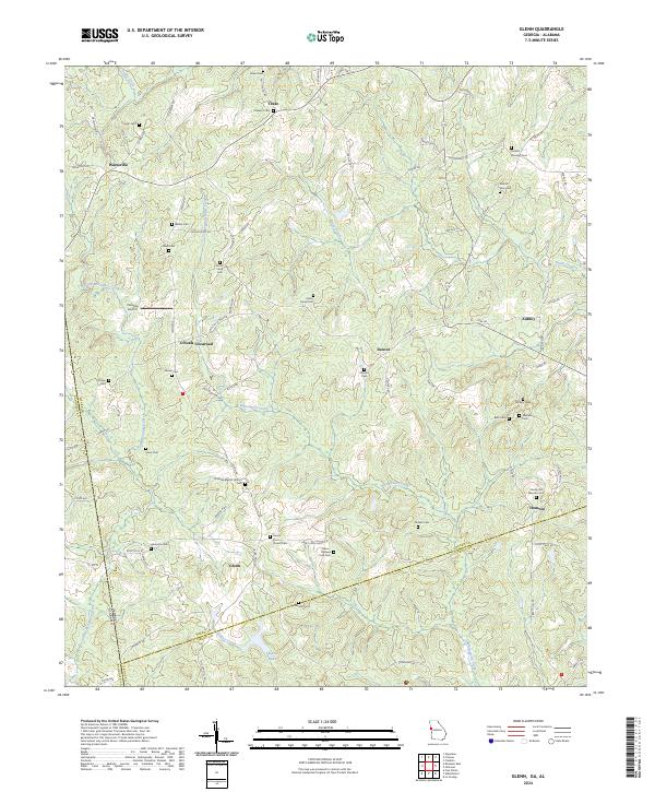 Glenn topographic map thumbnail