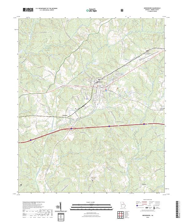 Greensboro topographic map thumbnail