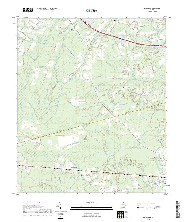Groveland topographic map thumbnail