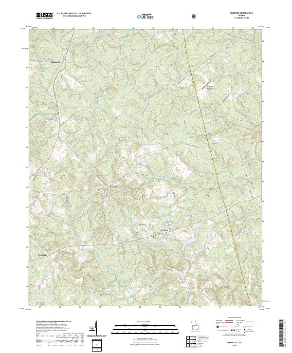 Haddock topographic map thumbnail