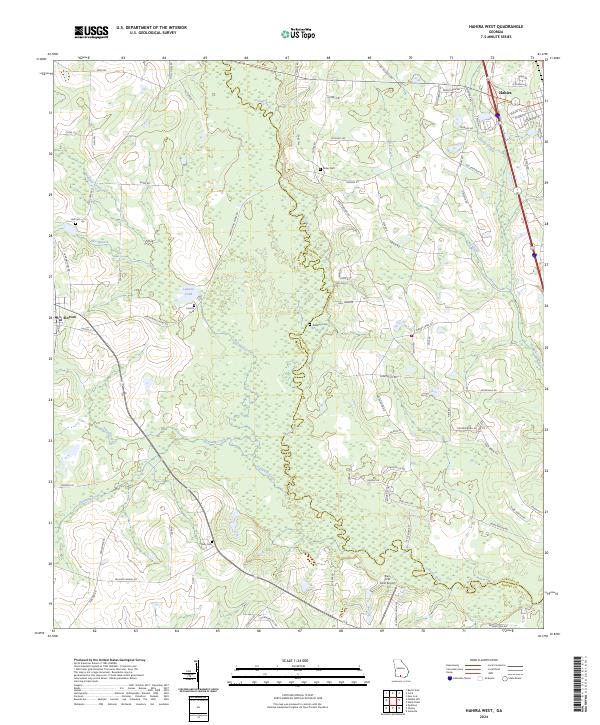 Hahira West topographic map thumbnail
