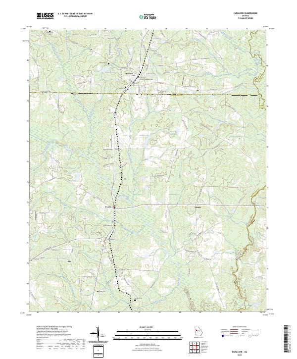 Haralson topographic map thumbnail