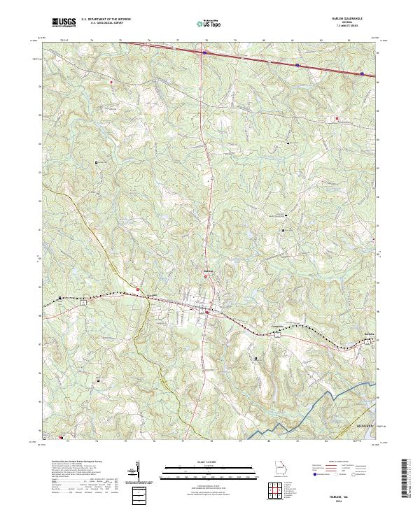 Harlem topographic map thumbnail