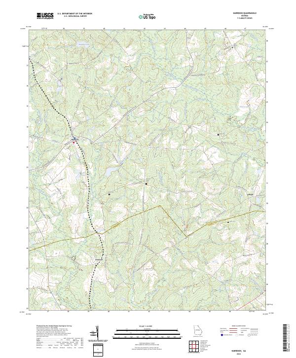 Harrison topographic map thumbnail