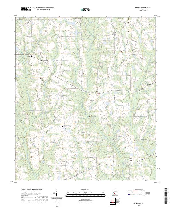Hartsfield topographic map thumbnail