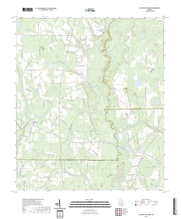 Hastings Fish Pond topographic map thumbnail