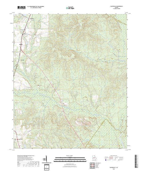 Hayneville topographic map thumbnail