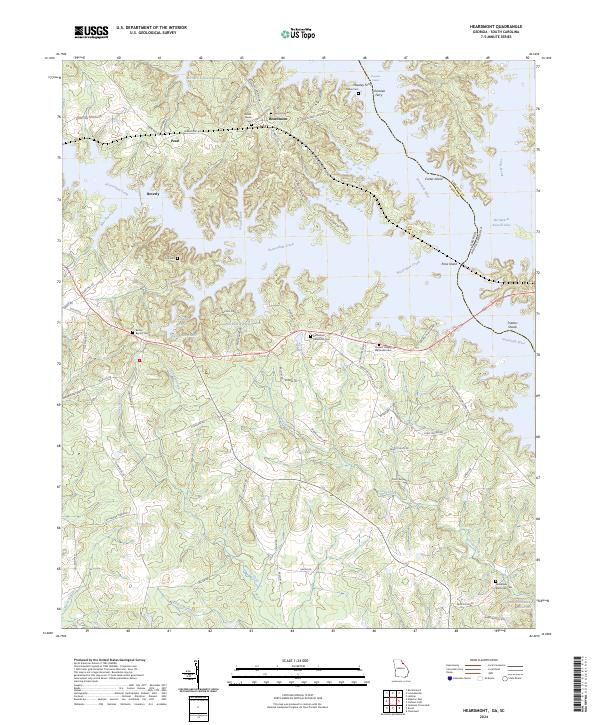 Heardmont topographic map thumbnail