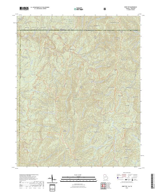 Hemp Top topographic map thumbnail