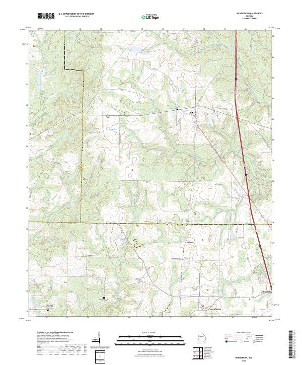 Henderson topographic map thumbnail