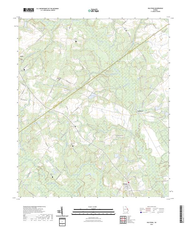 Hilltonia topographic map thumbnail