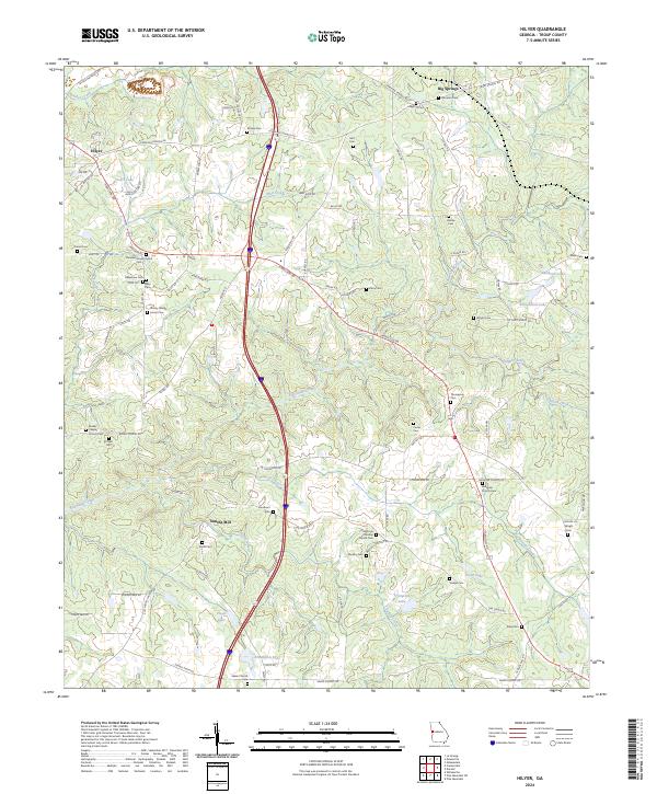 Hilyer topographic map thumbnail