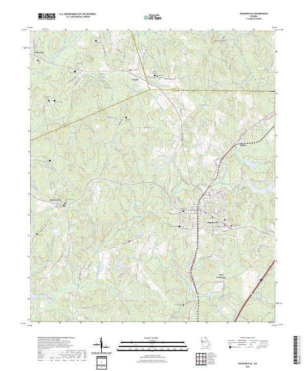 Hogansville topographic map thumbnail