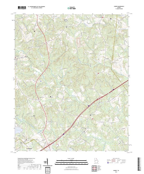 Homer topographic map thumbnail