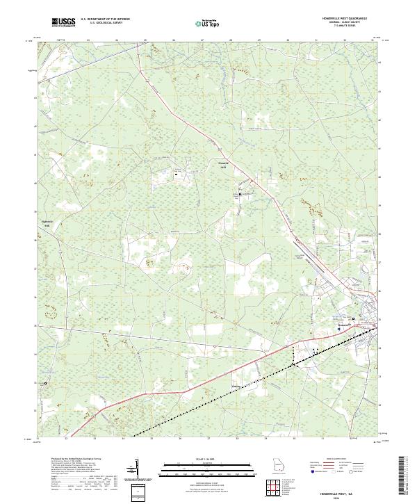 Homerville West topographic map thumbnail