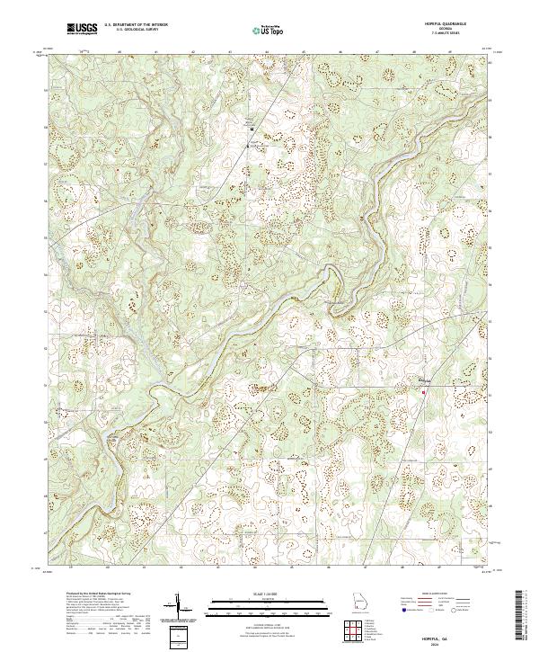 Hopeful topographic map thumbnail