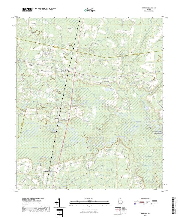 Hortense topographic map thumbnail