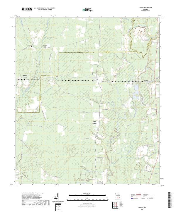 Howell topographic map thumbnail