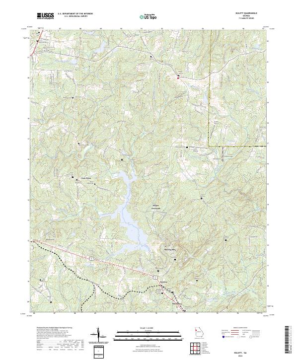 Hulett topographic map thumbnail